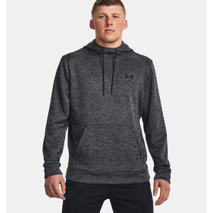Under Armour Men's Armour Fleece Twist Hoodie (Size XL) Black/Black, Polyester